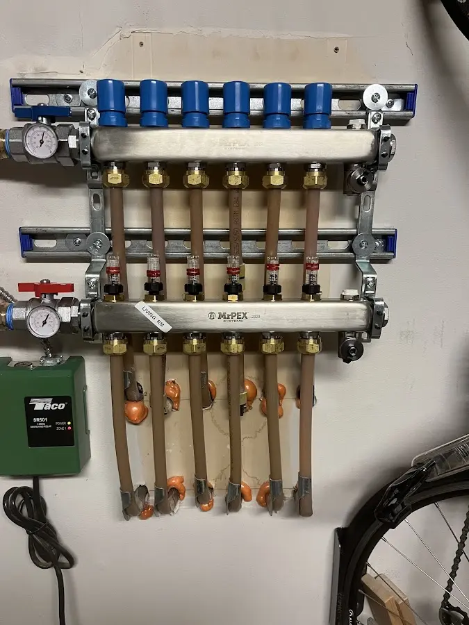 Plumber performing Leak Detection at a residential property in Pleasant Run Farm